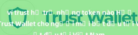 ví trust hỗ trợ những token nào Hướng dẫn Trust Wallet cho người mới bắt đầu tại Việt Nam