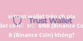 ví trust wallet trên ch play Trust Wallet có hỗ trợ BNB (Binance Coin) không?